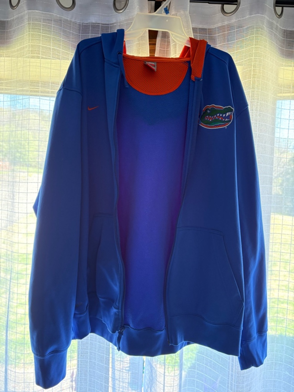 Nike Blue and Orange Athletic jacket